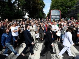 Beatles Abbey Road’s Iconic Recreation In Hollywood; The Event Saw Record-Breaking Participation Across The Country