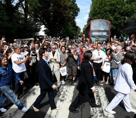 Beatles Abbey Road’s Iconic Recreation In Hollywood; The Event Saw Record-Breaking Participation Across The Country
