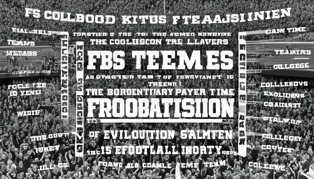 FBS Evolution in NCAA Division I FBS Evolution in NCAA Division I